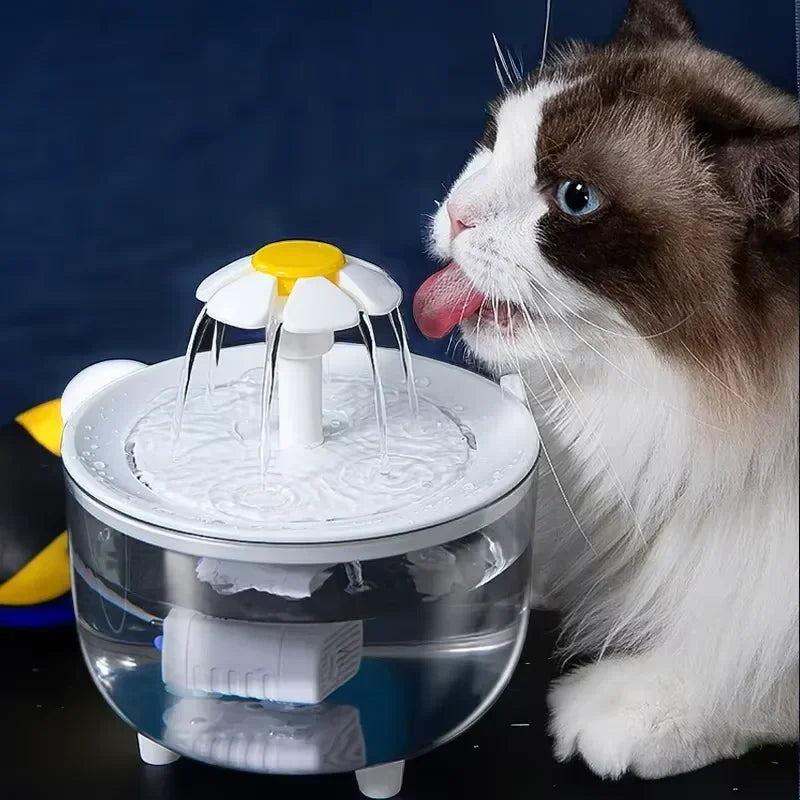Pets Water Fountain Auto Filter USB Electric Mute Cat Drinker Bowl