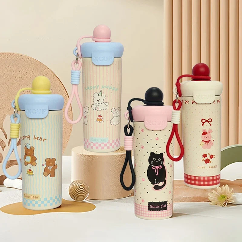 Cartoon Insulated Water Bottle – 316 Stainless Steel Vacuum Cup