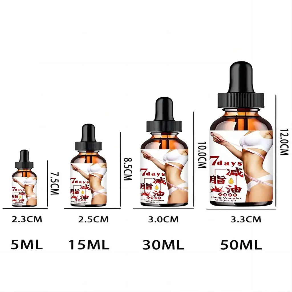 7-Day Weight Management Oil Ginger Waist Abdominal Massage Essential