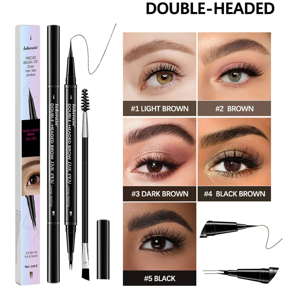 2-in-1 Eyebrow Pencil & Eyeliner – Waterproof, Long-Lasting