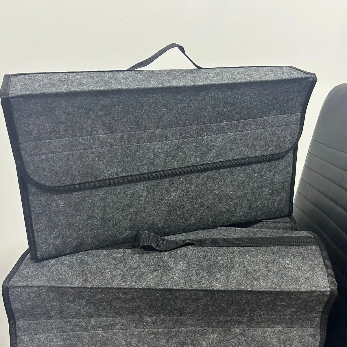 Spacious Canvas Car Storage Box Trunk Organizer Felt Cloth Interior