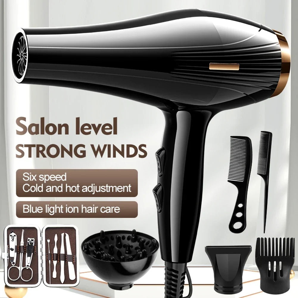Stookits 6-in-1 Low Noise Hair Dryer – Fast Dry, Hot & Cold