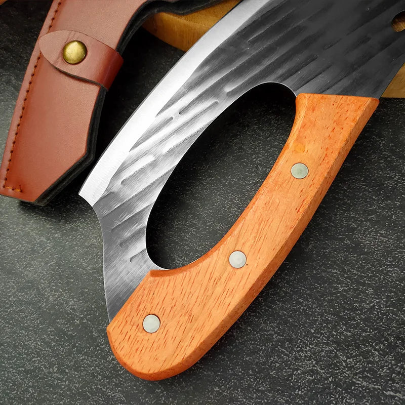 InLeung Forged Stainless Steel Utility Slicing Knife – Wood Handle