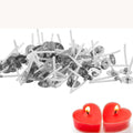Pre-Waxed Tea Light Candle Wicks 50/100Pcs – 1.02" with Base