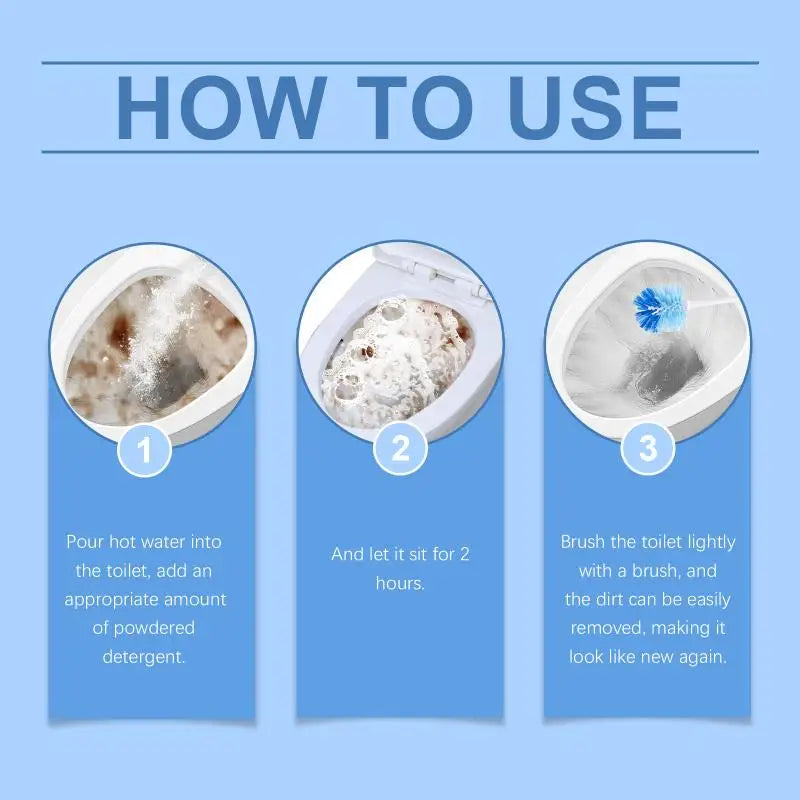 Toilet Cleaning Powder – Descaler, Deodorizer & Stain Remover
