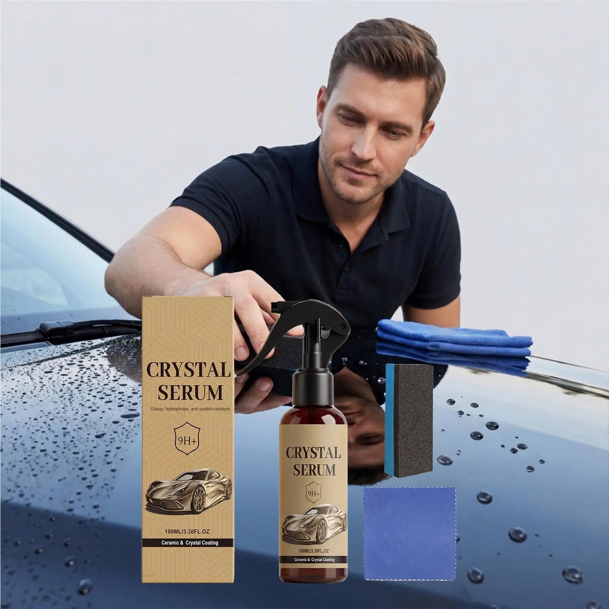 9H Ceramic Coating Spray 100ml – Car Paint Protection Kit