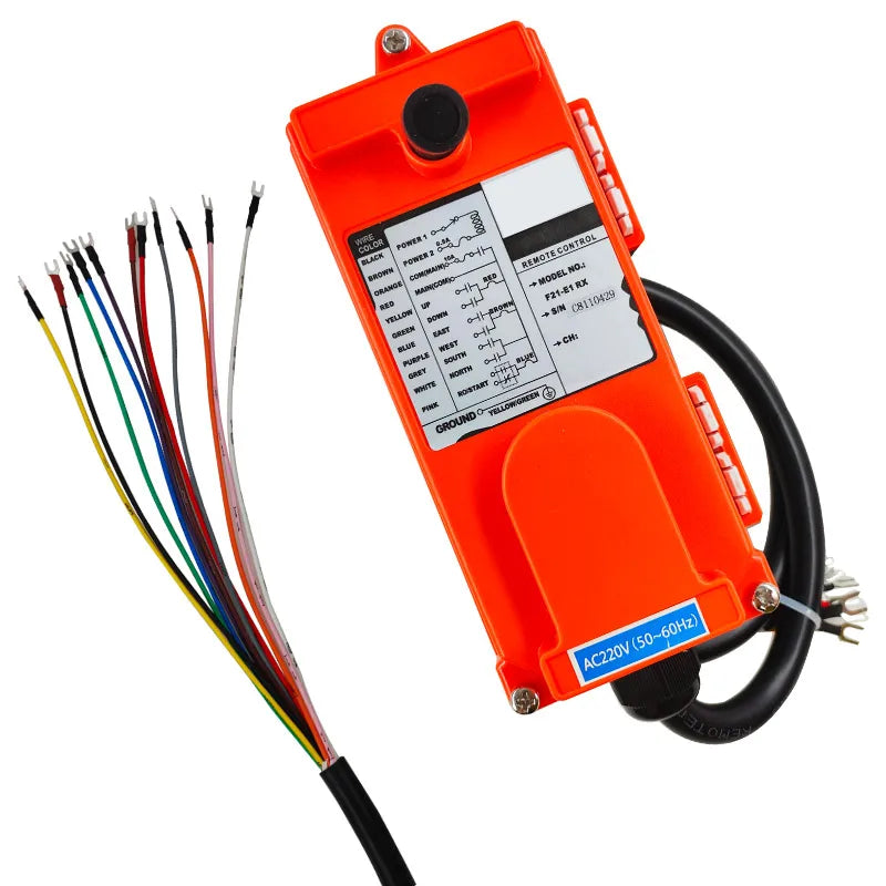 F21-E1B Crane Remote Control – 2 Transmitters + Receiver AC/DC
