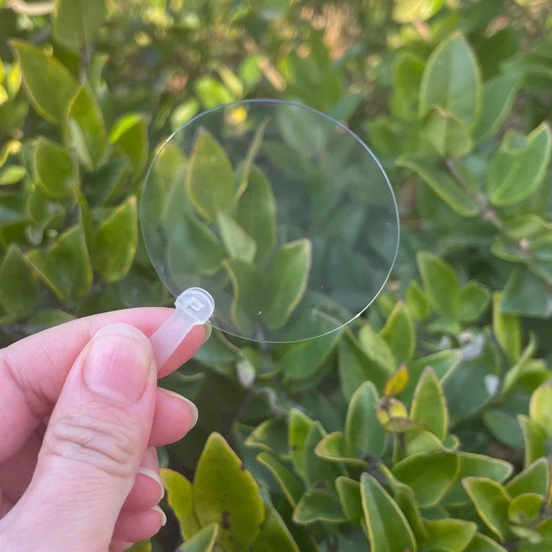 50Pcs Mini Transparent Blank Fans – DIY Art & Party Favors