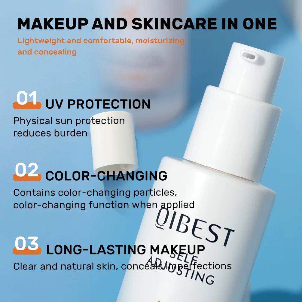 QIBEST Color Changing Foundation SPF 30+ | Hydrating Long Wear