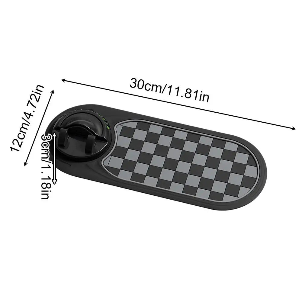 Anti-Slip Car Dashboard Organizer Mat with Parking Number Pad