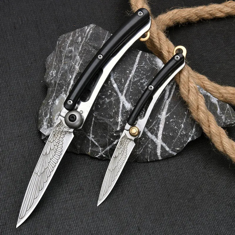 Mini Folding Pocket Knife – Stainless Steel Keychain EDC Knife