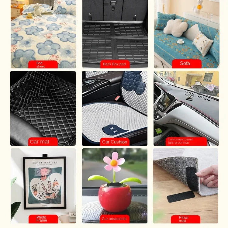 Self-Adhesive Hook & Loop Fastener Tape for Car Floor Mats