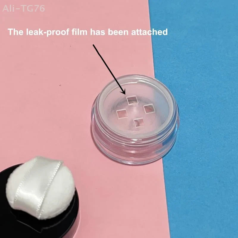 Portable 3g Refillable Loose Powder Jar with Sifter & Puff