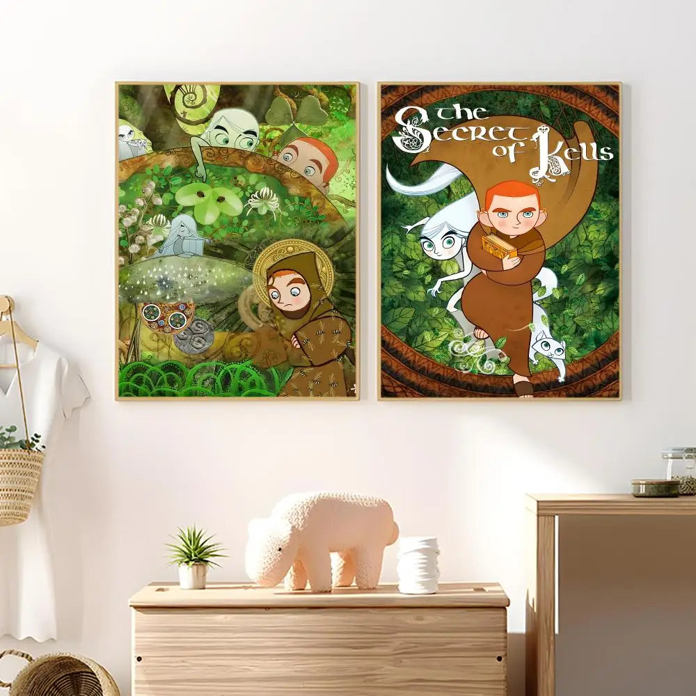 Secret of Kells HD Waterproof PVC Poster Wall Sticker Decor