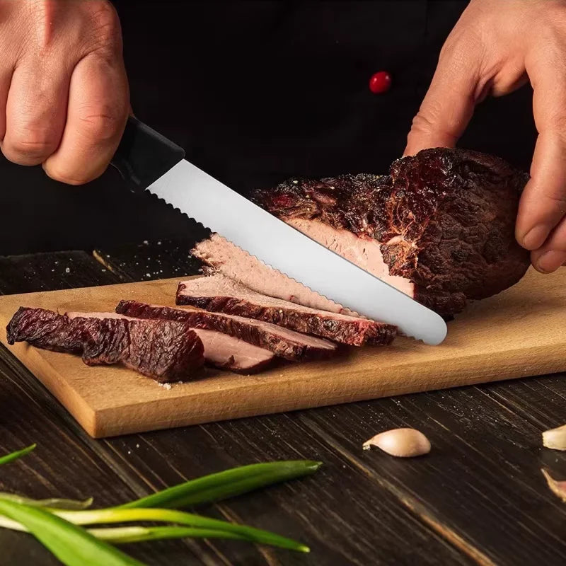 Serrated Steak Knife Set 1–8 Pcs | Stainless Steel Kitchen Knives