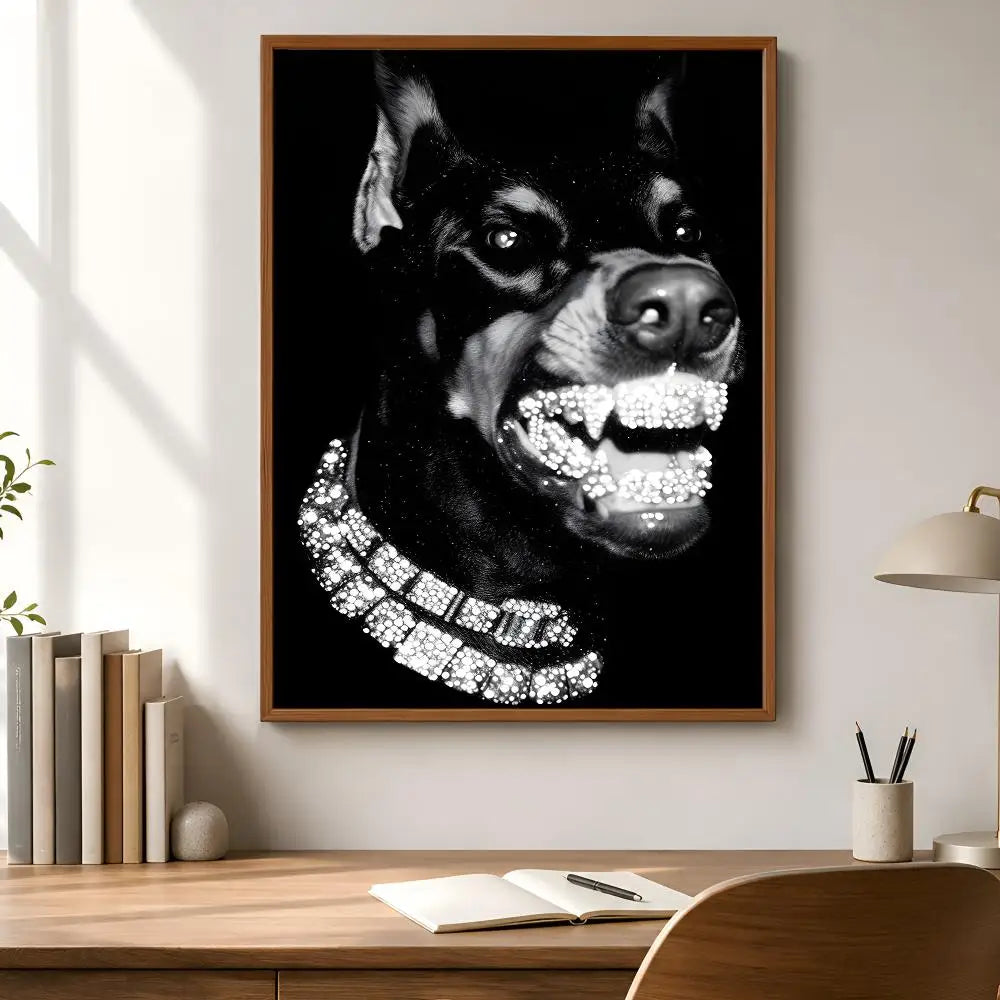 Doberman Pinscher PVC Wall Sticker – Waterproof Home Décor