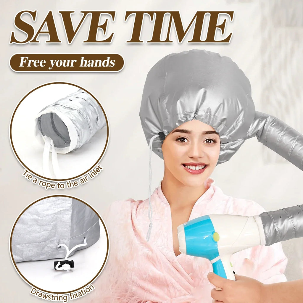 Hair Dryer Bonnet Cap – Quick Drying & Styling All Hair Types