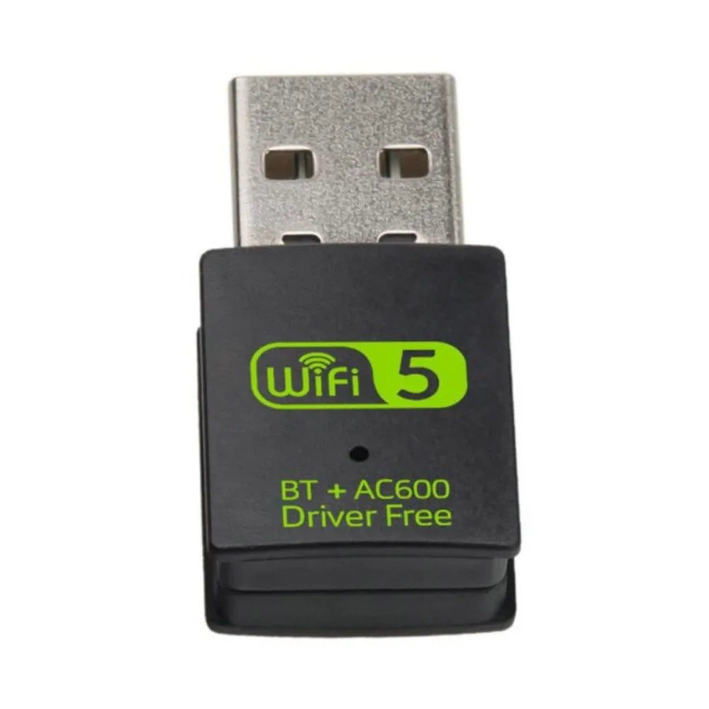 600Mbps Dual Band WiFi & Bluetooth 5.0 USB Adapter – No Driver