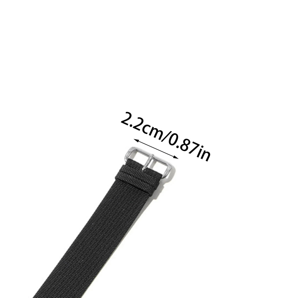 Nylon Military Sport Watch Strap – Soft Canvas Fabric Band