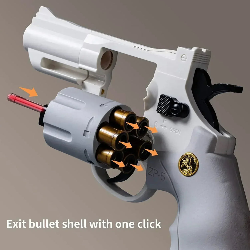 ZP5 357 Soft Dart Revolver Toy Gun – Outdoor CS Battle Game
