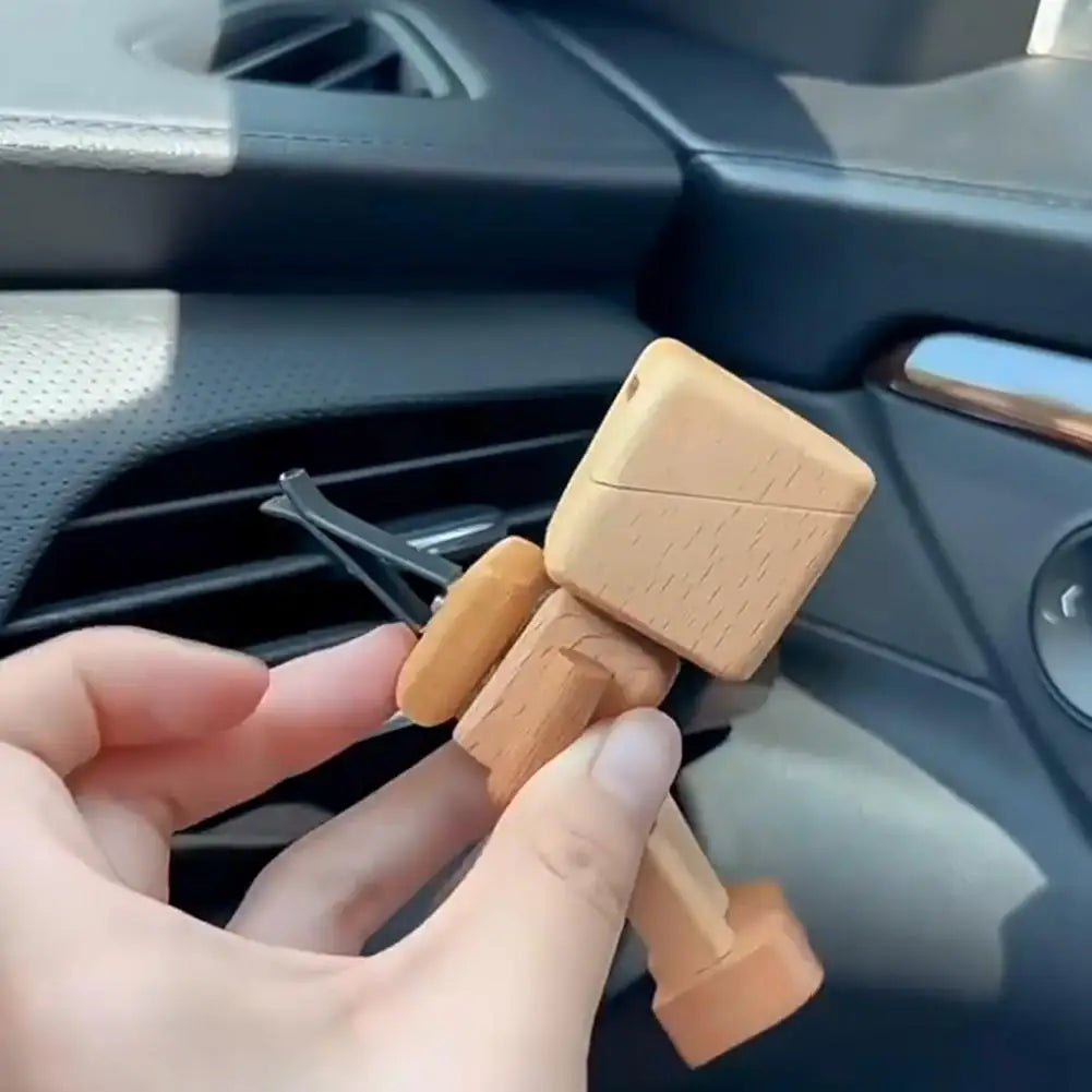 Shaking Wooden Man Figurine – Funny Desk Decor & Gift
