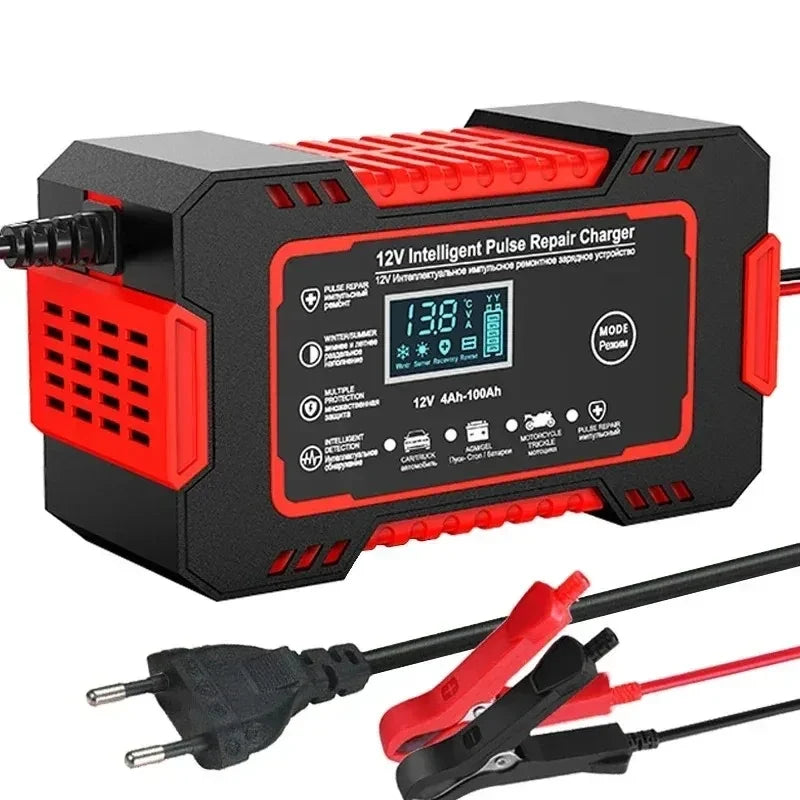 Sell Car Battery Charger 12V 6A Touch Screen Pulse Repair LCD Fast
