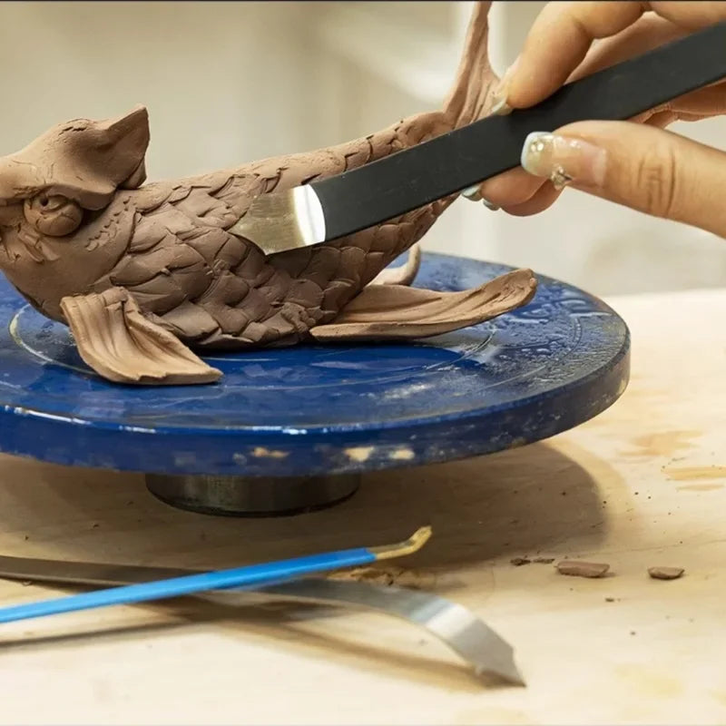 Dragon & Fish Scale Texture Blade | Pottery Carving Tool
