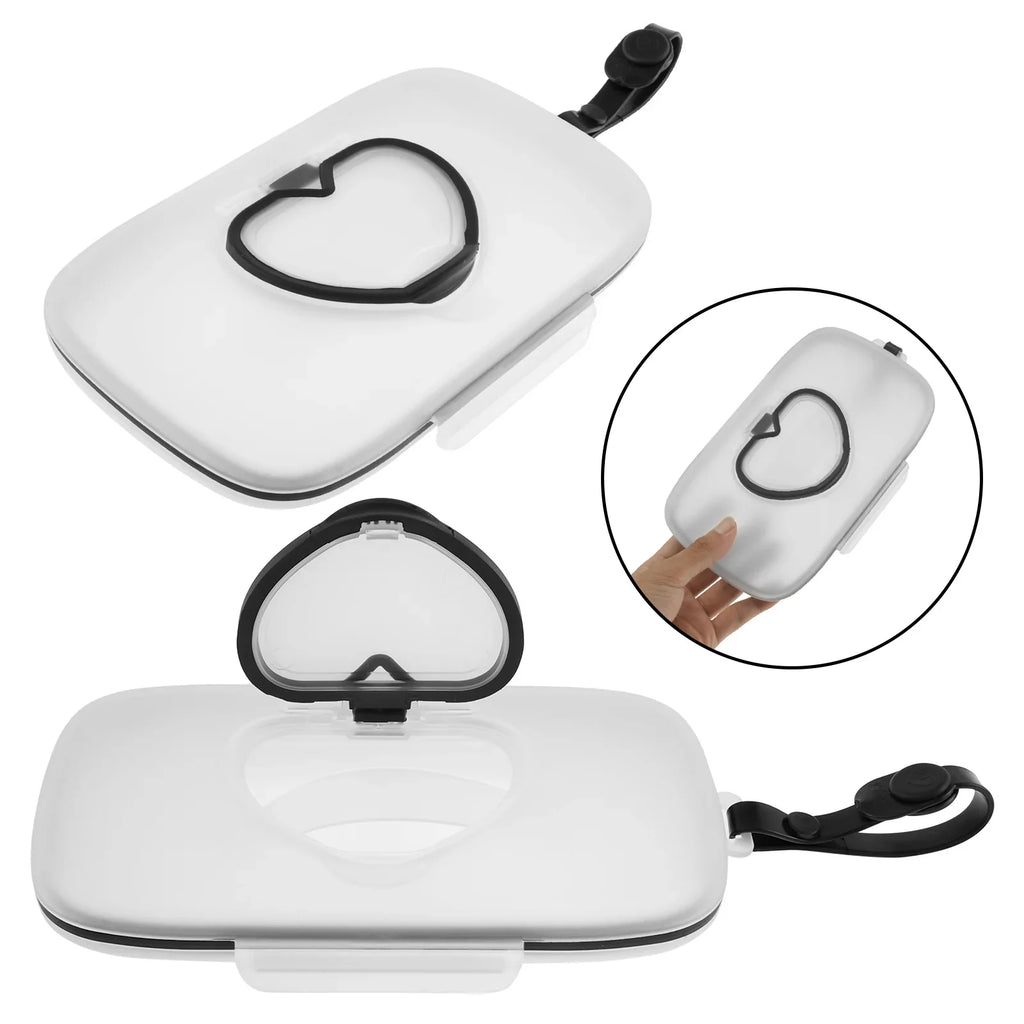 2-Pack Portable Baby Wipe Dispenser Box with Sealing Lid
