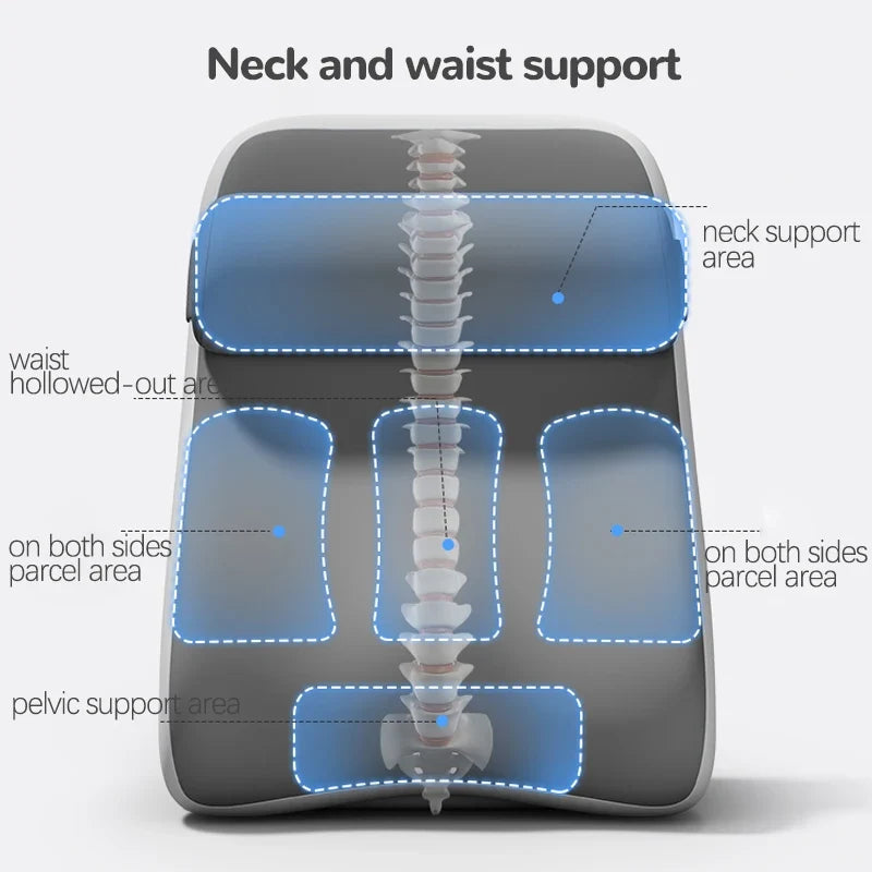 XL Ergonomic Reading Pillow – Memory Foam Wedge & Side Pockets