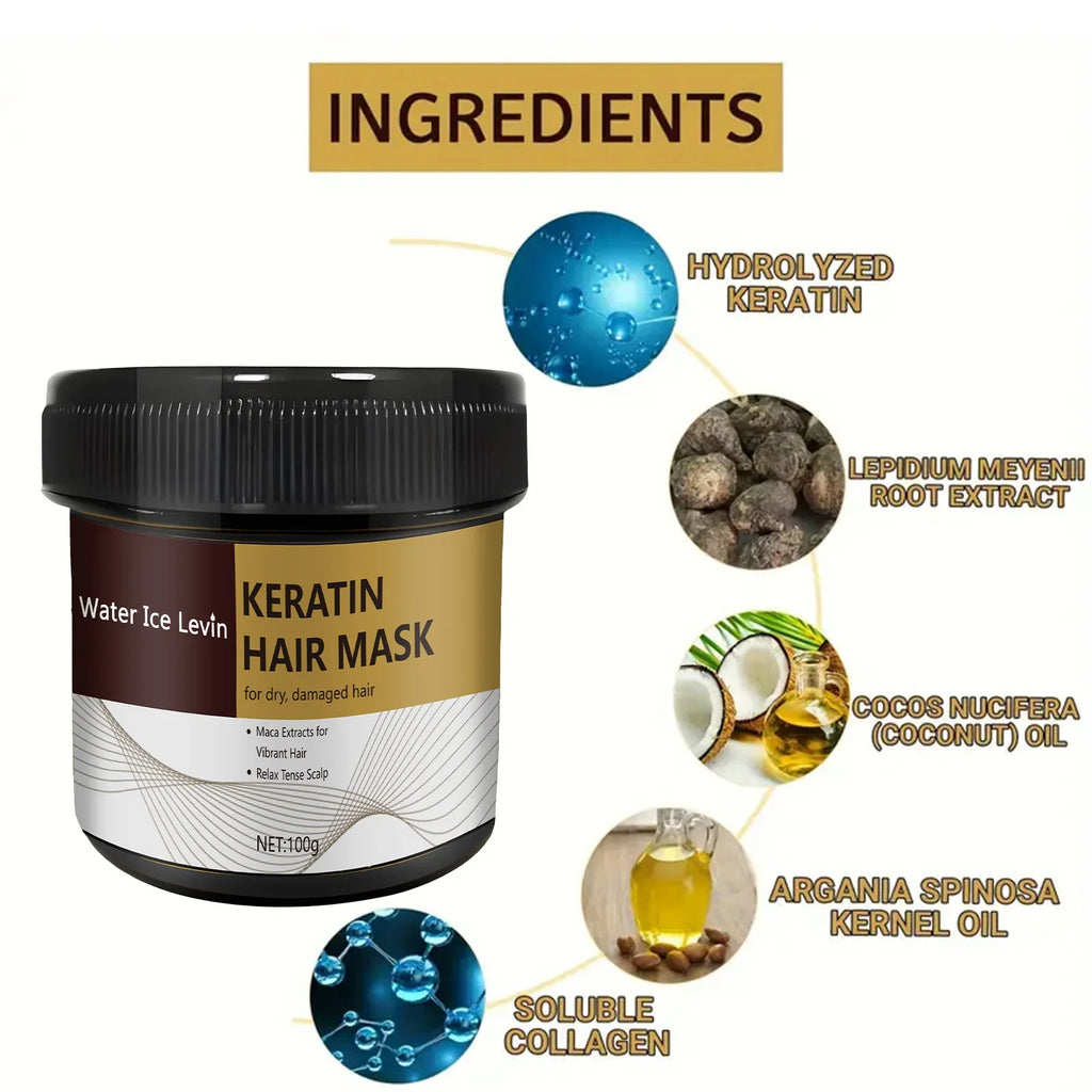 Keratin Hair Mask – Smoothing, Nourishing & Frizz Control 100g