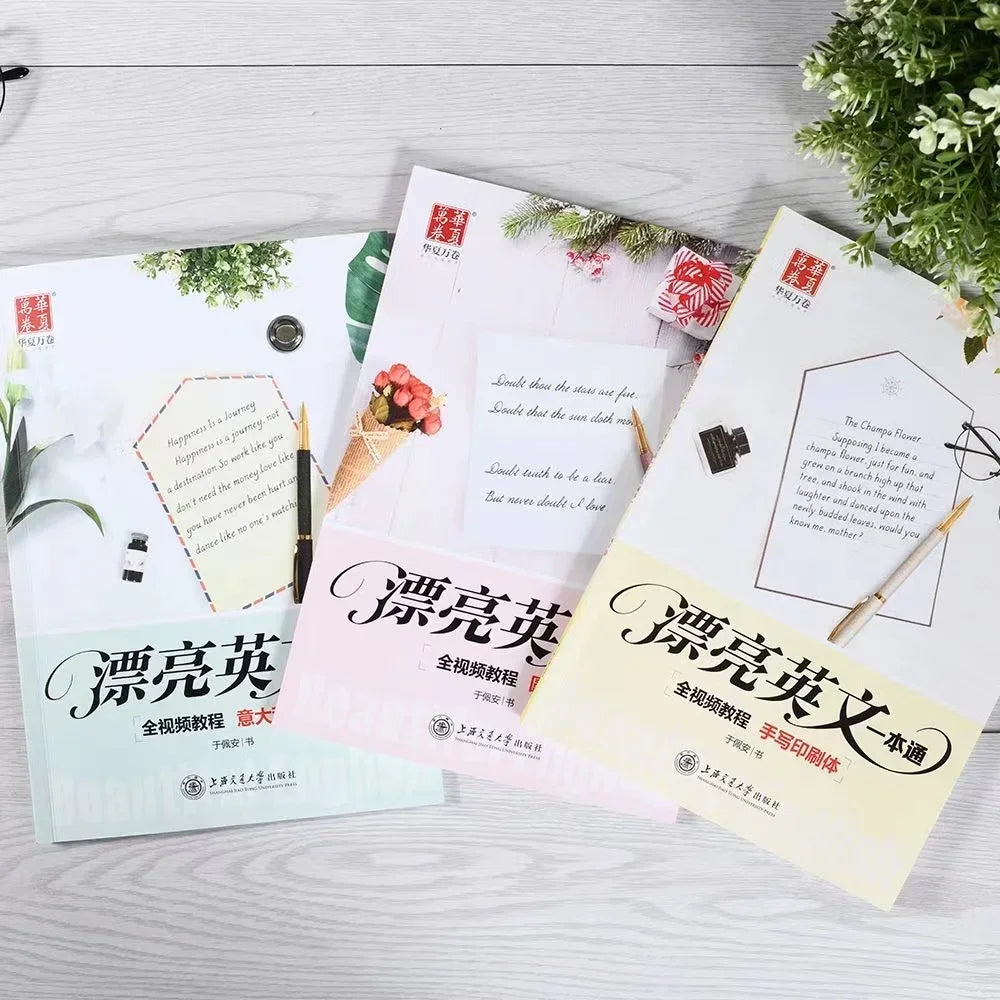 English Copybook Calligraphy Books Adult Word Handwriting Italian