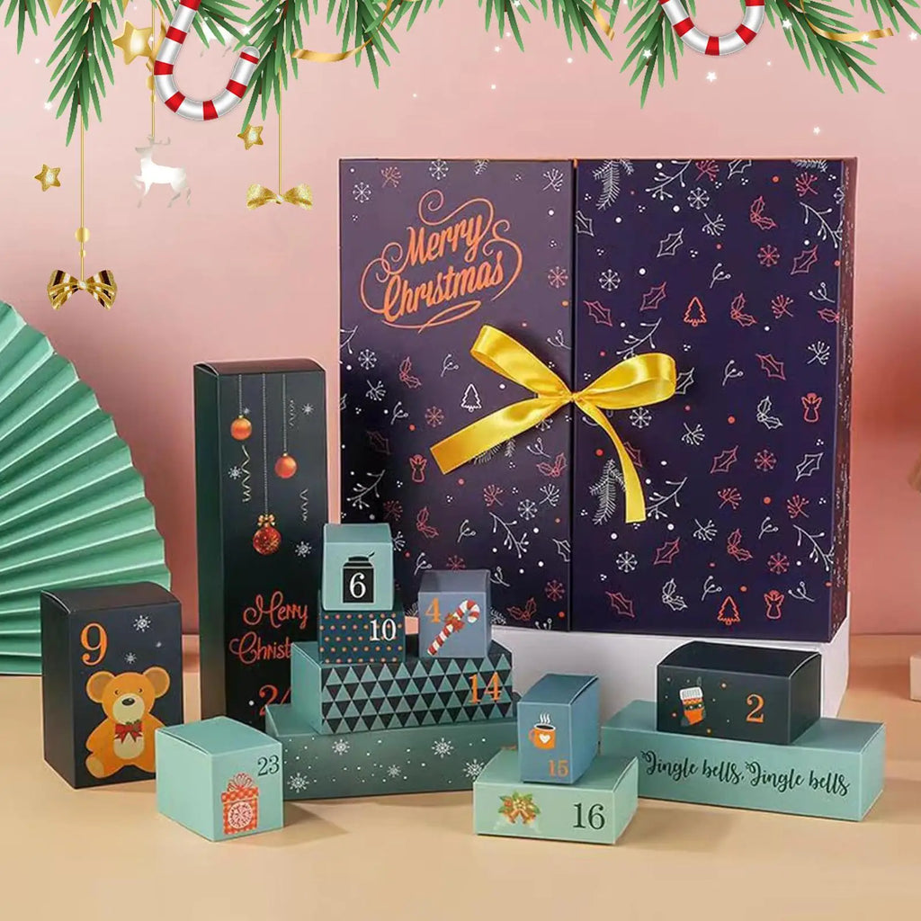 Empty Countdown Calendar Refillable Advent 24 Days Christmas Boxes
