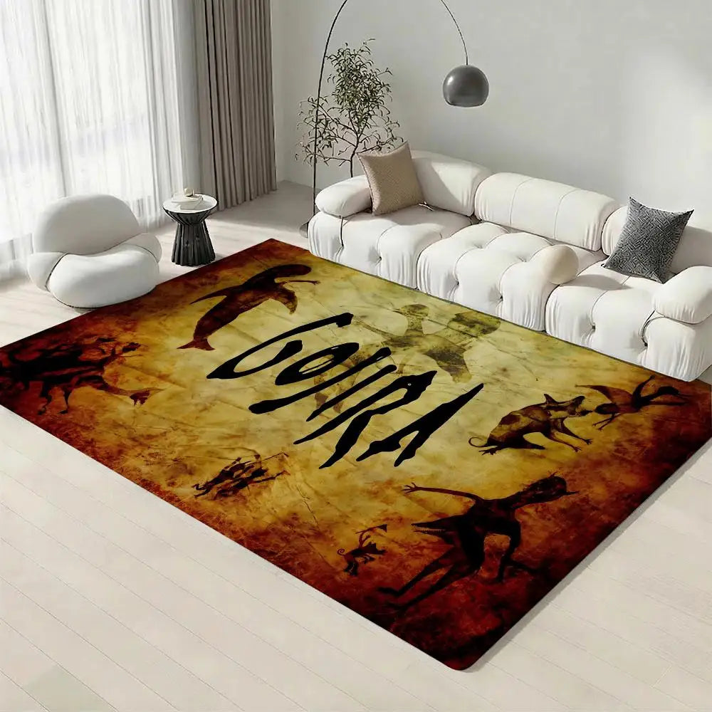 Gojira Band Flannel Floor Mat – Non-Slip Soft Indoor Rug