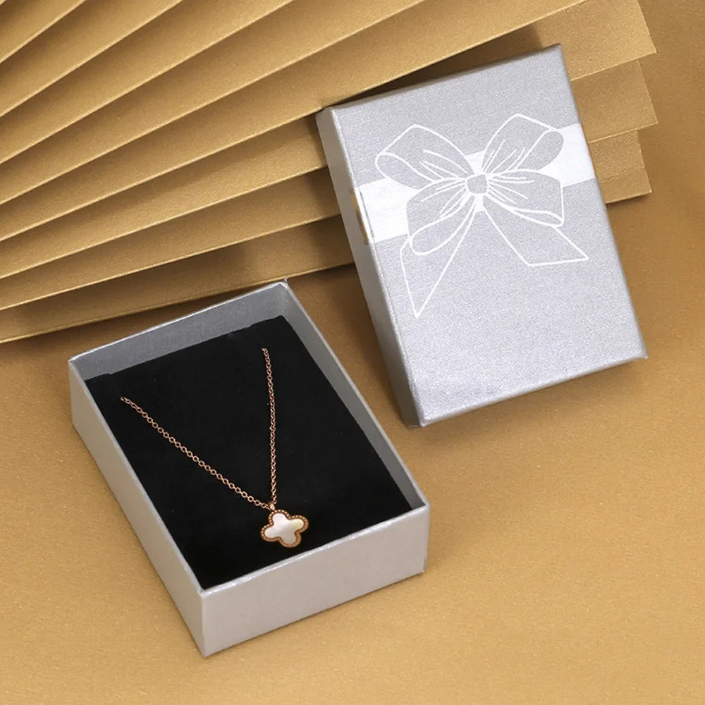 Fashion Bowknot Jewelry Box Multi Colors Ring Earrings Pendant