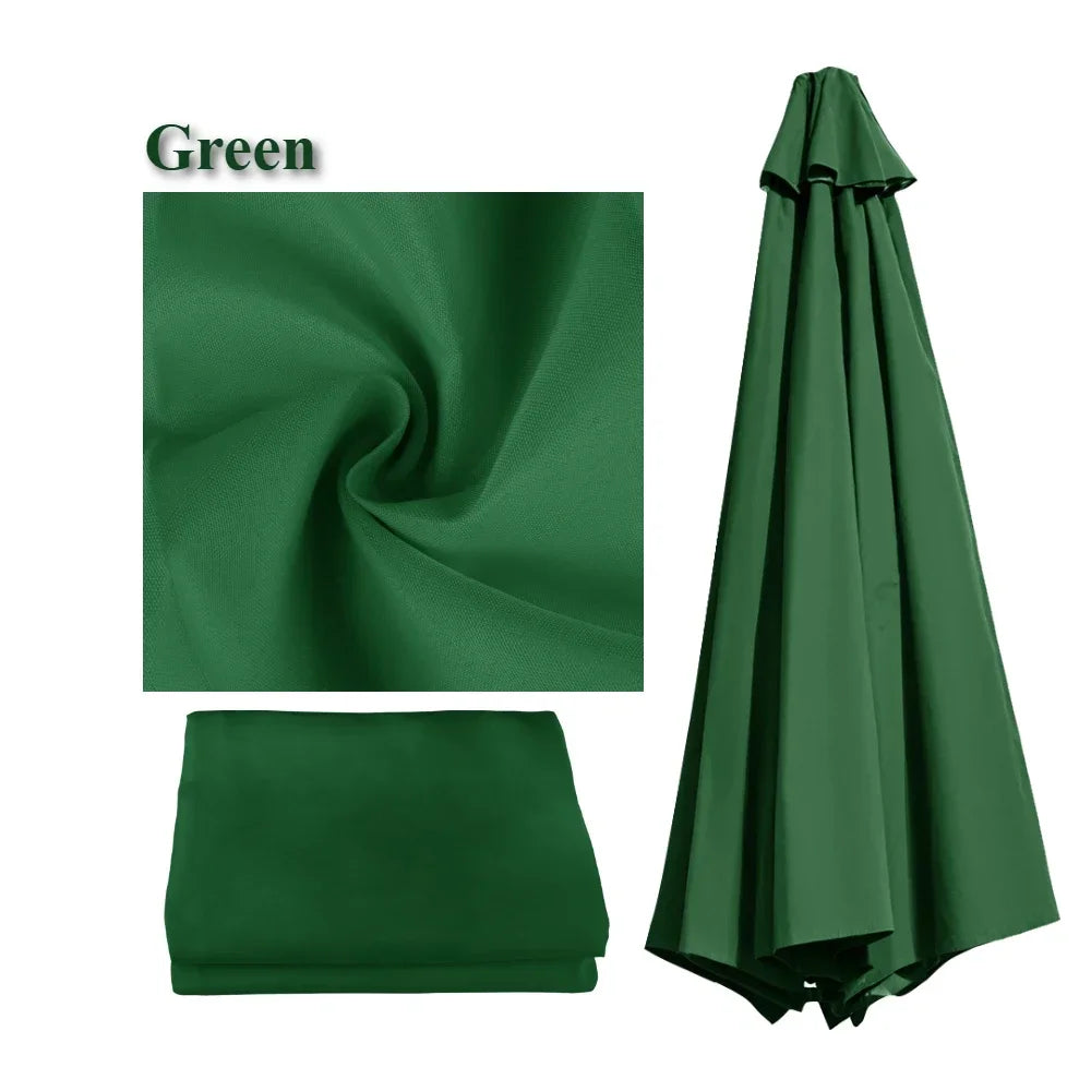 Waterproof Replacement Parasol Canopy 2–3M | 6 & 8 Rib
