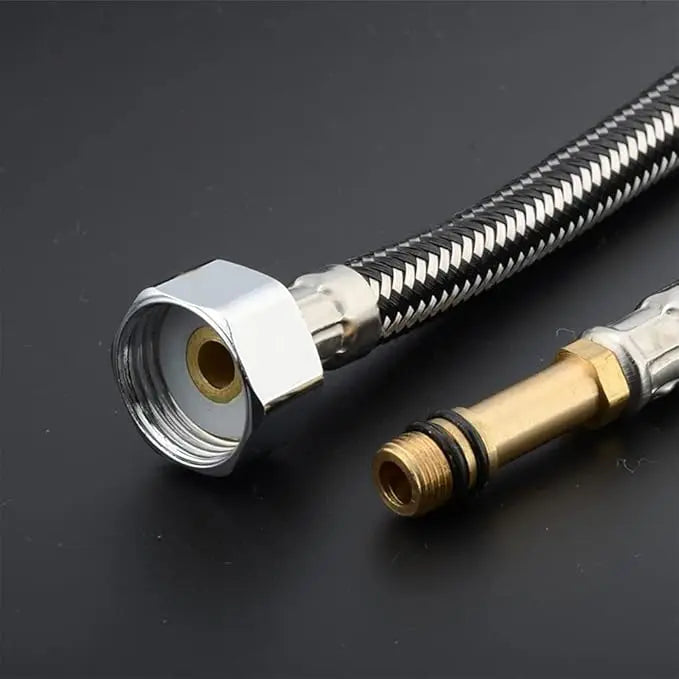 2-Pack 1/2" Stainless Steel Braided Faucet Hose | Kitchen & Bath