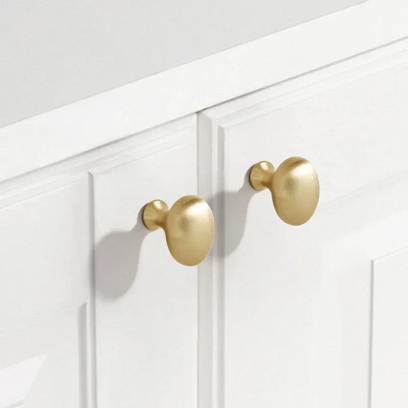Minimalist Oval Cabinet Knobs & Drawer Handles – Zinc Alloy