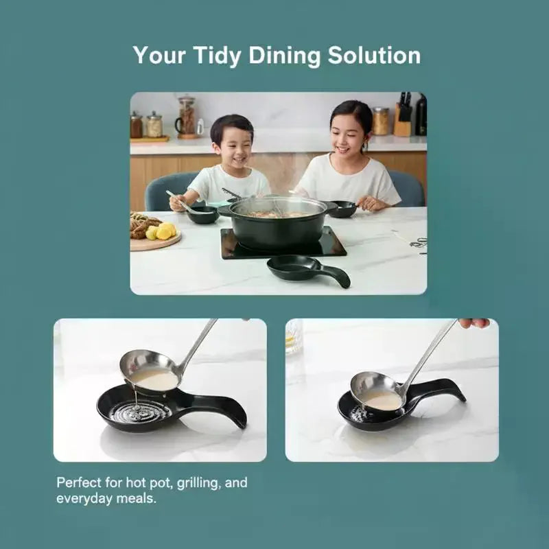Large Ceramic Spoon Rest – Heat-Resistant & Dishwasher Safe