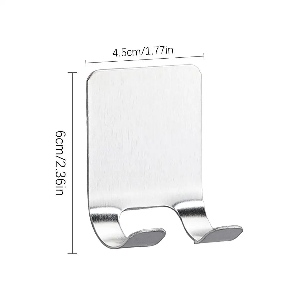 Stainless Steel Shower Hook – No-Drill Multi-Use Wall Hanger