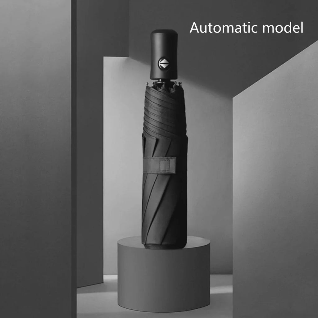 Windproof Waterproof Auto Travel Umbrella – UV & Rain Protection