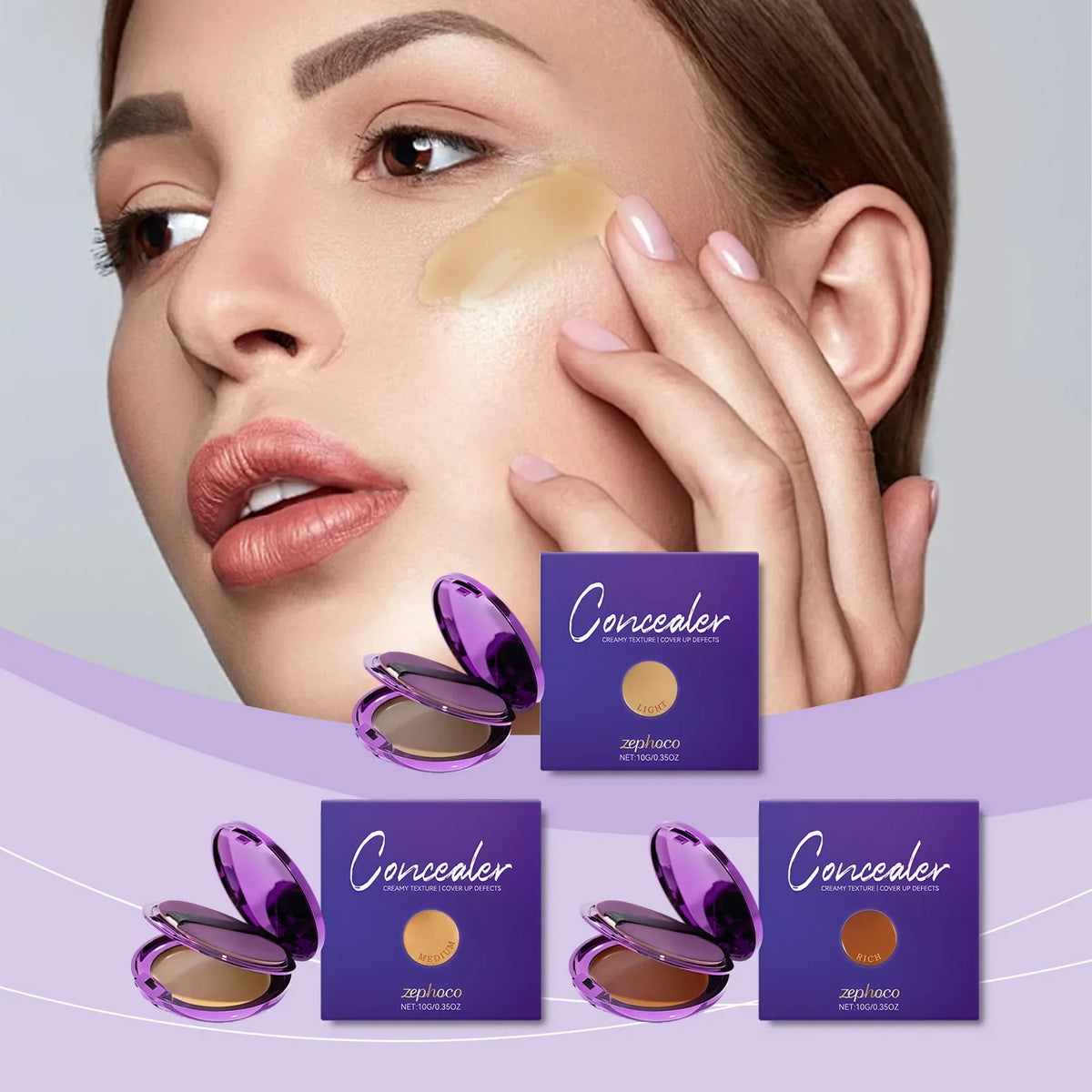 Soft Matte Cream Concealer Full Coverage Waterproof | Zephoco