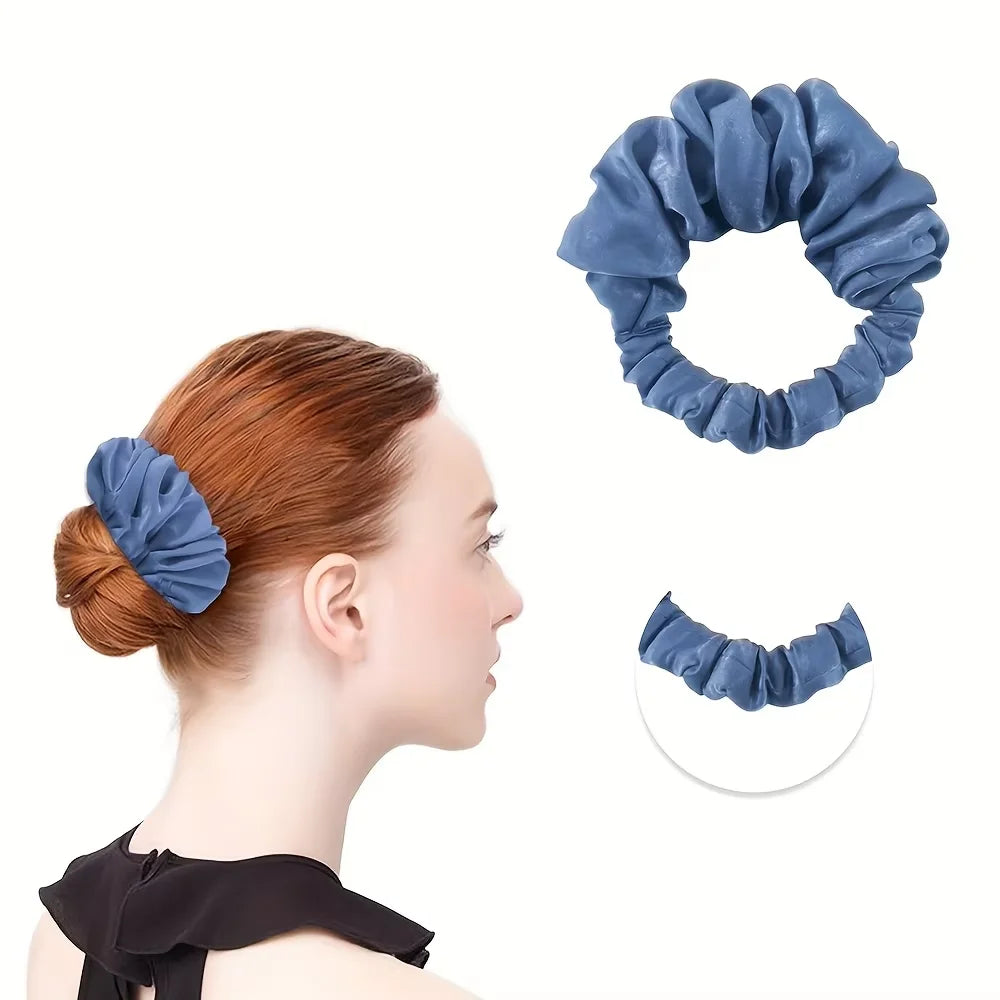 Satin Elastic Headband & Heatless Curl Tool – 8 Colors