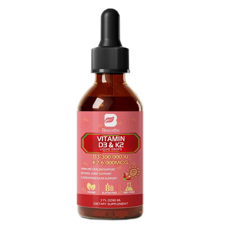 BEWORTHS D3K2 Liquid Drops – Bone, Immune & Heart Health 60ml
