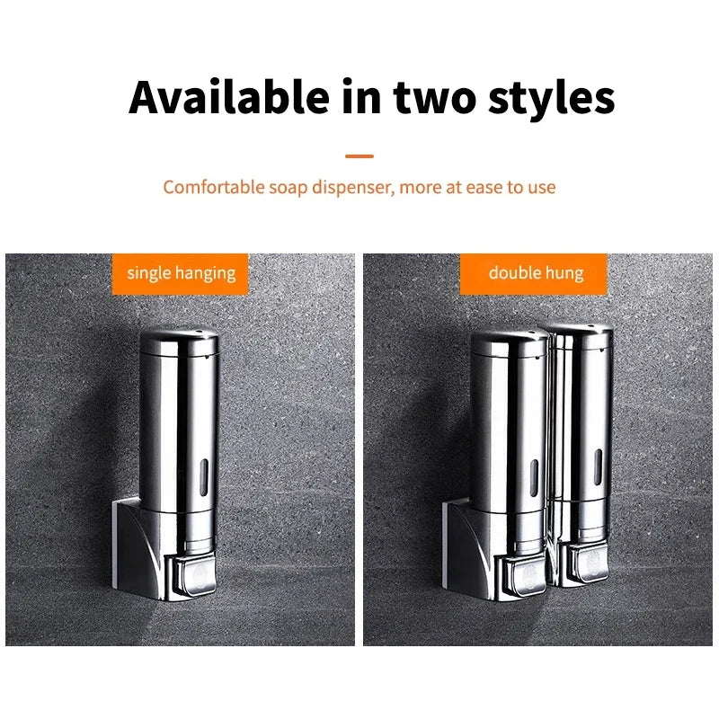 Wall Mounted Stainless Steel Soap Dispenser | 300–600ml