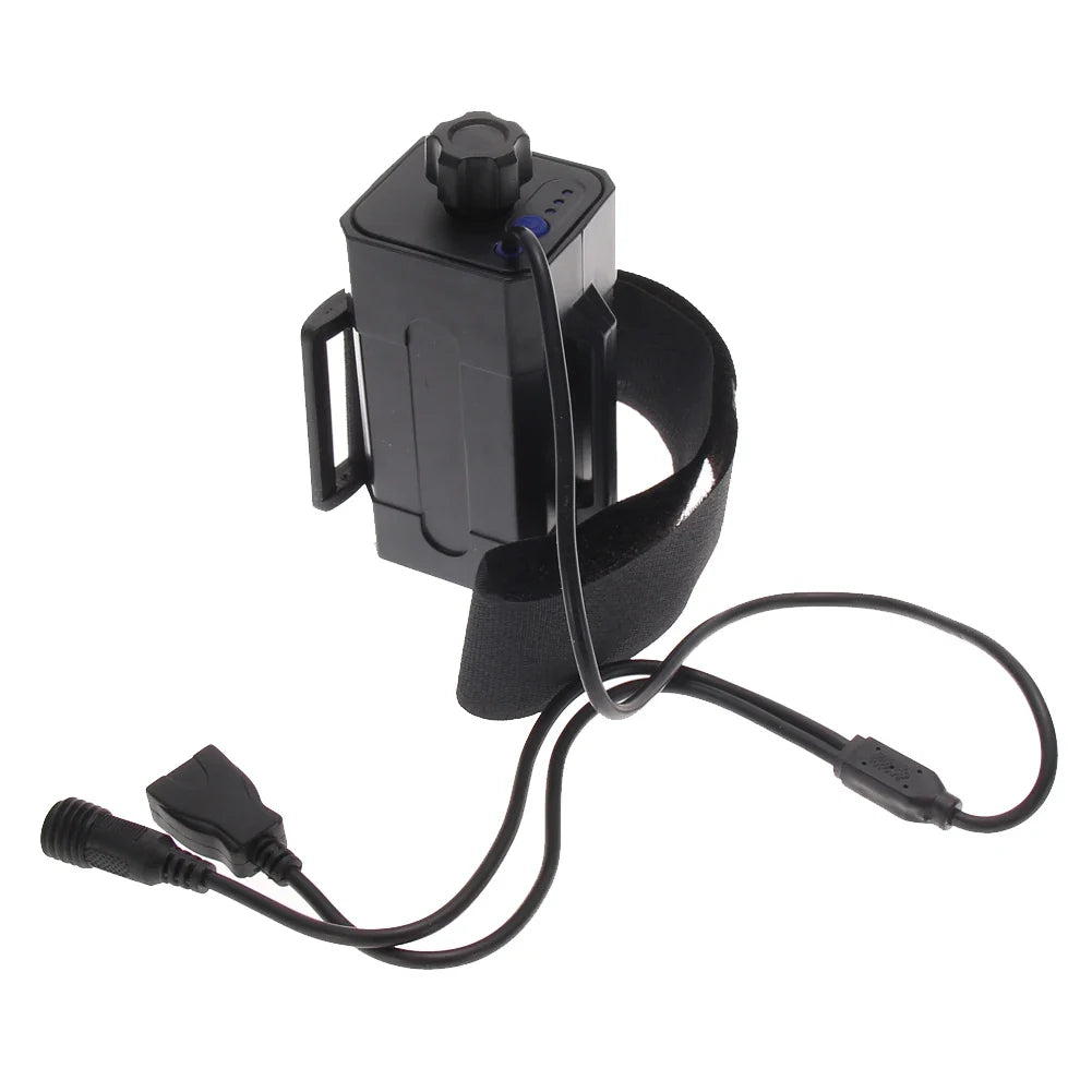 1 Waterproof Battery Case 4x 18650 Batteries House Cover Bicycle Bike