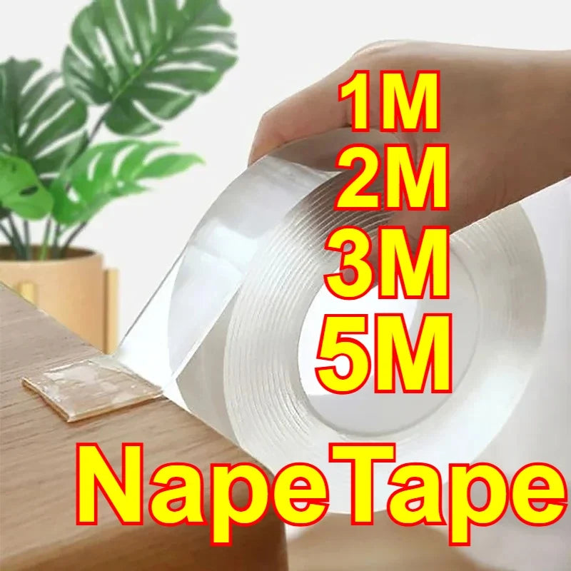 Nano Tape Double Sided Transparent Waterproof Reusable Tape