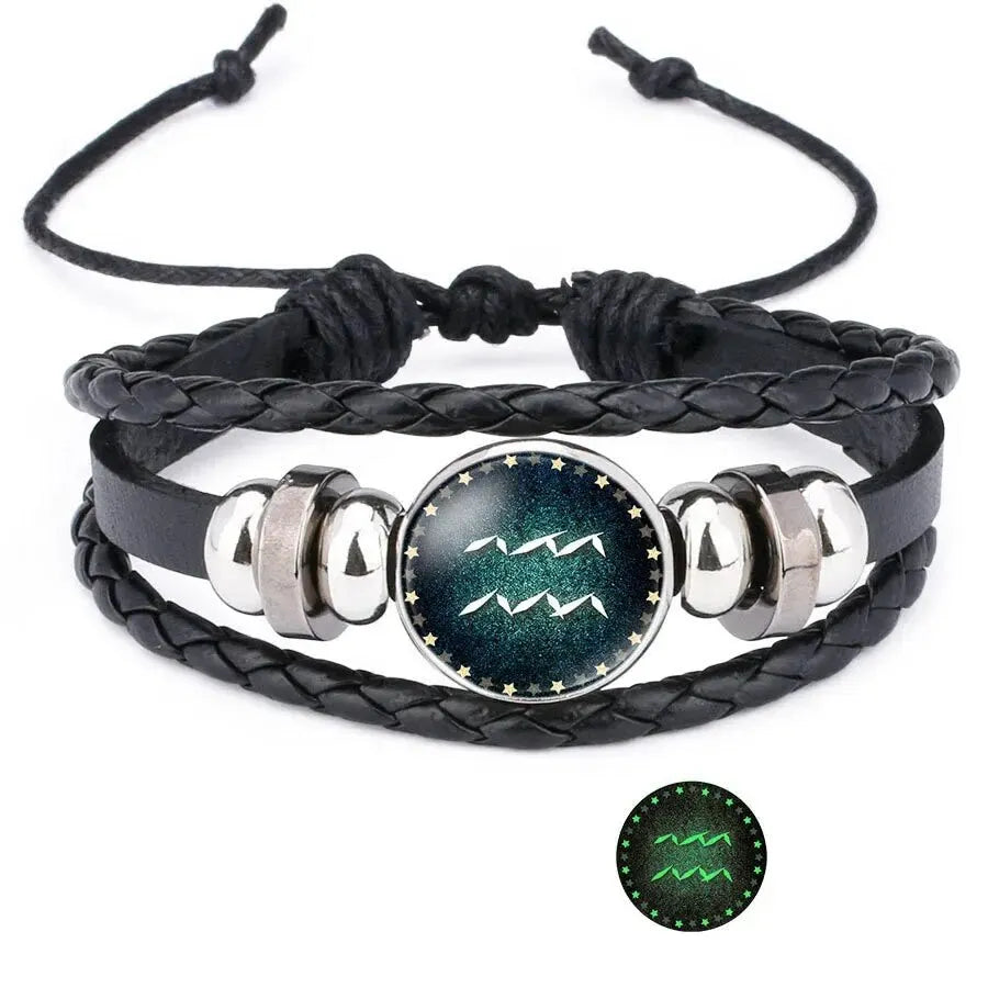 Glow in the Dark Zodiac Constellation Bracelet | All 12 Signs