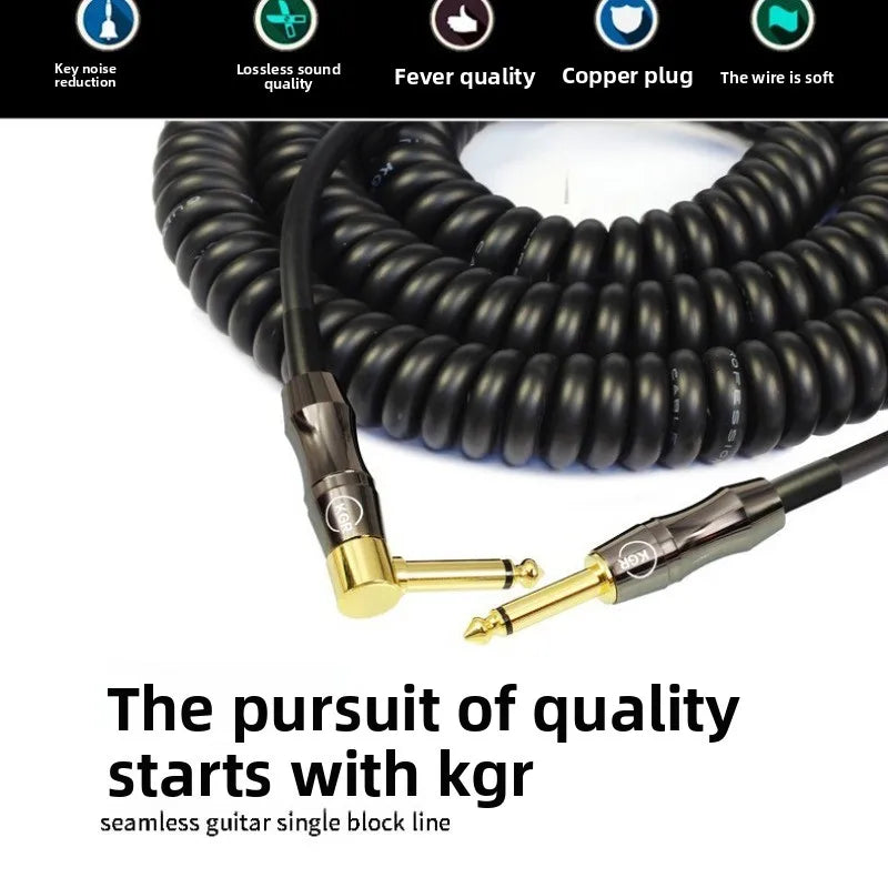 6 10meters KGR Guitar Cable Fever Guitarwire Springwire Telephonewire