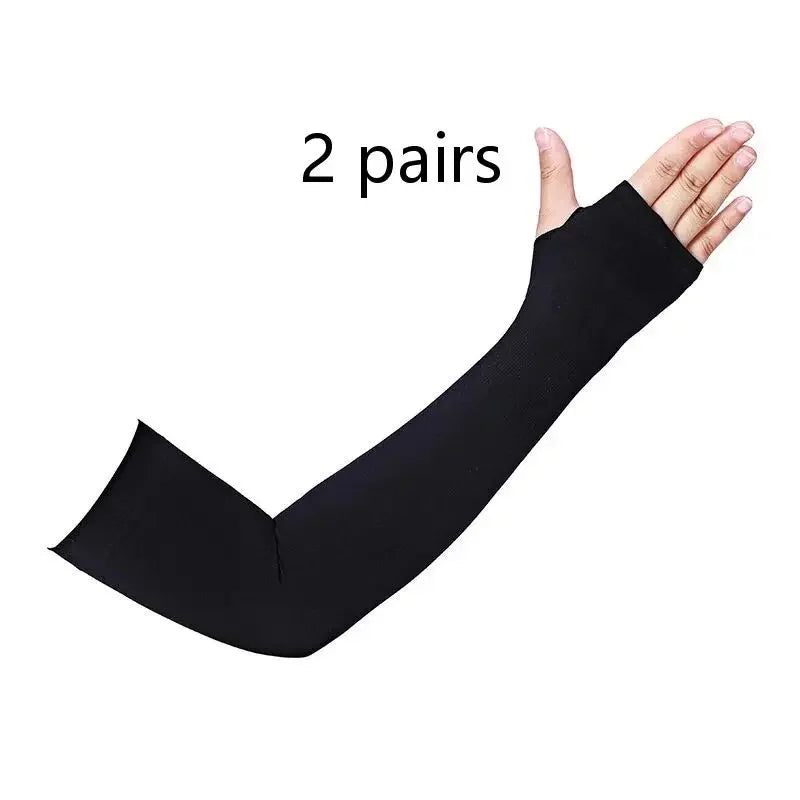 UV Arm Sleeves for Cycling & Driving – 2 Pairs | Sun Cover