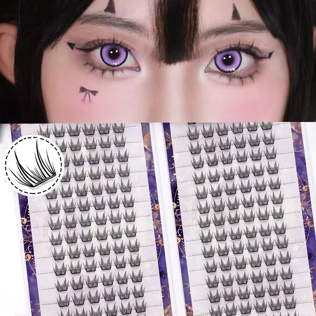 Cat's Eye Cluster Lashes | Fluffy Wispy False Eyelashes